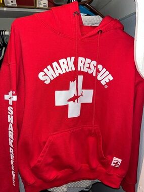 Shark Rescue Red Hoodie